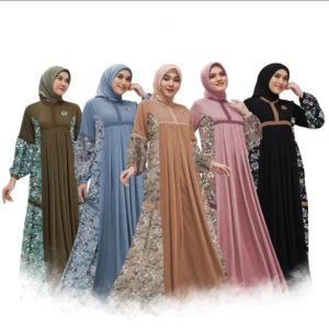 Keiila Dress terbaru/Gamis jumbo wanita dewasa terlaris/Gamis lebaran terviral/Dress remaja modern