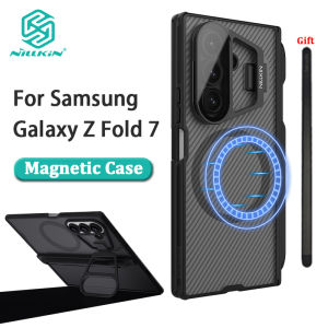 Nillkin For Samsung Galaxy Z Fold 7 5G Case Magnetic Camshield Prop with S-Pen Case Transparency Camera Stand Cover Protection
