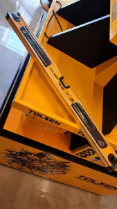 Tolsen Industrial Grade Aluminum Spirit Leveler (80cm32") Anti-Shock End Cap 35077