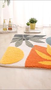 Thảm lau chân chùi chân nhà tắm cửa phòng khách nhà vệ sinh chất liệu sợi len cao cấp dài chống trượt kích thước 40 x 60 cm - Shop 5539