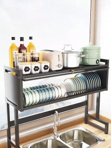 Johor Seller | Kitchen Rack Dish Rack Rak Dapur Kabinet Rak Pinggan Mangkuk Dish Drainer Sink Rack Kitchen Rak Sinki Cabinet