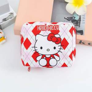 พร้อมส่ง กระเป๋าใส่เครื่องสำอางค์ กระเป๋าใส่ผ้าอนามัย กระเป๋าใส่ของลายน่ารัก Kiity Melody กระเป๋าแบบพกพา กระเป๋าอเนกประสงค์