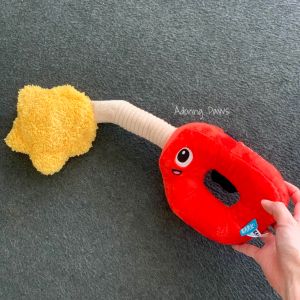 BARK Squeaky Petrol Gas Tank Pump Funny Plush Pet Dog Puppy Cat Soft Tug Toy with Squeaker Sound and Crinkle