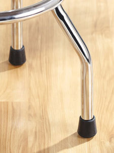Stool Table Corner Leg Coat Thickened round Tube Rubber Foot Strap Black Chair Non Slip Wear-Resistant Furniture Table and Chair Legs Cushion