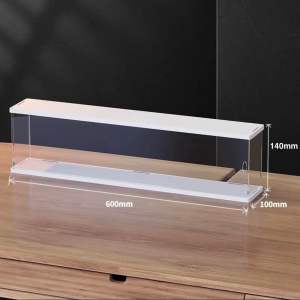 White Long Display Box / Showcase suitable for Collection Figures Cosmetics or Luxury Items 白色长款展示收纳盒
