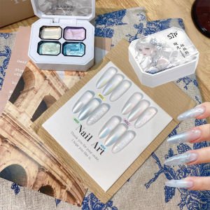 1 Chai Keo Vẽ Móng Ánh Nhũ Satin 4 Màu Không Cần Rửa Hiệu Ứng Ngọc Trai Màu Cầu Vồng Dùng Để Nhuộm Và Tạo Hình Móng