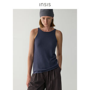 INSIS FEMME | 18-Gauge 100s Water-Soluble Wool V-Neck Fitted Knit Top