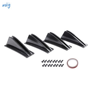 4Pcs Car Bumper Anti-collision Strip ABS Car Front Rear Bumper Guard Protector Vehicle Crash Protection Decorative Strip