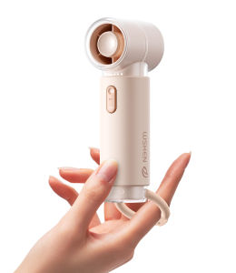 WSKEN Turbo Fan Portable Electric Mini Fan 5 Gears Strong Wind handheld bladeless Fan For Outdoor Activities And Picnics