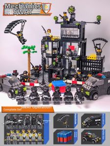 Jiaai | Police Station Building Blocks Set Educational Assembly Toy