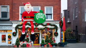 Inflatable Santa Claus Christmas Decoration Blow Up Santa Outdoor Indoor Christmas Decor for Yard Garden Home