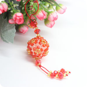 Double Layer Plum Blossom Crystal Ball Handmade Woven DIY Finished Product from Crystal Workshop Empire Guest