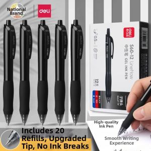 deli | Press-to-Write Quick-Drying Exam Pen 0.5mm