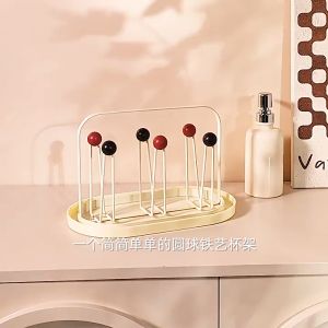 Cup Drying Rack Cup Holder Cup Rrain Orpanizer Cup Storage Rack Glasses Tea Cup Holder with Drain Tray