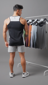 Kaos Olahraga Tank Top Pria Sleeveless Singlet Slim Quick Dry Fit Running Jogging Lari Gym Workout Training Fitness