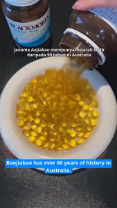 Blackmores Minyak Ikan Perisa Lemon Kapsul Mini 400 Omega-3 DHA EPA untuk Dewasa Minyak Ikan Laut Dalam