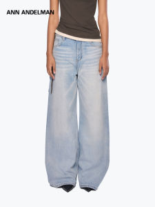 ANN ANDELMAN | Vintage Blue Design Casual Jeans Trousers
