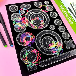 Bộ Vẽ Spirograph Sáng Tạo Dành Cho Trẻ Em - Khuôn Hình Học Thủ Công Mỹ Nghệ Mẫu Vẽ Tranh Đồ Chơi Giáo Dục Dành Cho Học Sinh