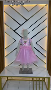 New - gaun pesta ballerina capucina anak usia 3 - 8 tahun | baju dress pesta karakter viral terbaru