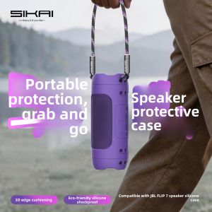 Sikai | Silicone Protective Case for Speaker Waterproof Shockproof Anti-slip Multi-use Design