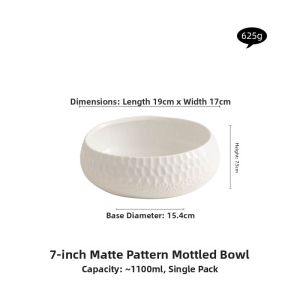 YOGEHOME | Deep Bowl High-end Large Ceramic Soup Bowl