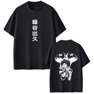 Bandai | Anime My Hero Academia All Might Midoriya Izuku Graphic T Shirts Men Women Fashion Casual Manga T-shirt Unsiex Soft Cotton Tees