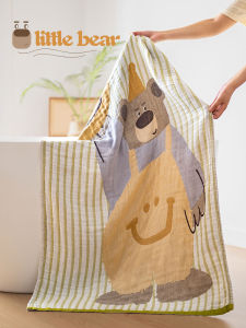 Pure Cotton Fleece Bath Towel Soft Absorbent Bear Face Design Home Use Bath Towel for Women Extra Large Size 160x80