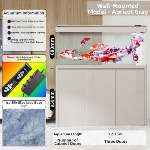 sunsun | Extra-clear Glass Large Floor-standing Home Ecological Fish Tank Bottom Filter