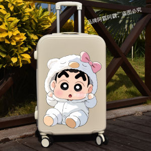 Cartoon Cute Crayon Shinchan Travel Luggage Freezer Wall Decor Sticker Waterproof No Residue Adhesive Travel Suitcase Pull Handle