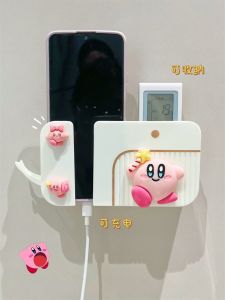 Mobile Phone Holder Rechargeable Dormitory Wall Bedroom Air Conditioning TV Remote Control Storage Box Handy Gadget Cute Cartoon