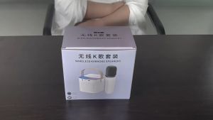 Y1 Wireless Karaoke Machine KTV Bluetooth V5.3 RGB Speaker HIFI Stereo Surround with Wireless Microphone