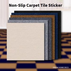 30cm / 60cm Self-Adhesive Anti-Slip Carpet Tile Mat Stickers Carpet Stickers Rugs Floor Mat Stickers