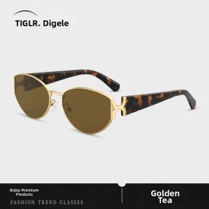 DIGELE | Vintage Cat Eye Anti-UV Flattering Oval/Face Shaping Sunglasses