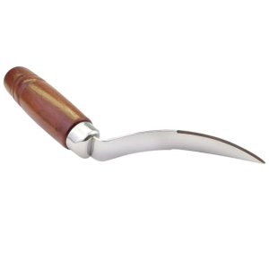Wooden Handle Coconut Meat Remover Coconut Opener Scraper High Hardness Coconut Meat Cutter Knife