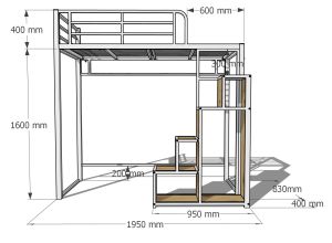 Loft bed customize for helper room/bomb shelter bed customize singapore