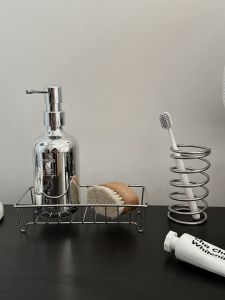 Minimalist Stainless Steel Bathroom Kitchen Storage Rack Sink Drainage Shelf Countertop Organizer Japanese Style Home Cleaning Tools