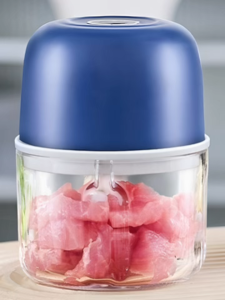 Electric Mini Chopper Rechargeable Cordless Vegetable Grinder Portable Processor for Onion Garlic Chili Ginger 260ml