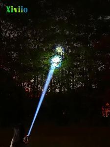 1000W Strong Light Flashlight Most Powerful LED Tactical Flashlight Long Range 4000m Torch 10000mAh Rechargeable Camping Lantern