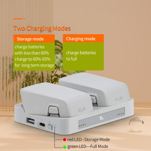 Battery Charger For DJI Flip Two-way Charging Hub Vertical Butler Power Bank Charging Station Kit For DJI Flip Accessories