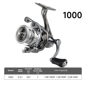 TEBEN | Half-Tightly Wound Versatile Micro Lure Spinning Reel Electroplated