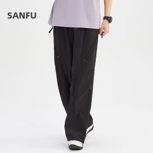SANFU | Breathable Mesh Cargo Pants Straight Loose Fit