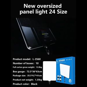 24inch Large Panel Photographic Led Fill Light Studio Light With Tripod Stand For Video Recording Photo Shooting