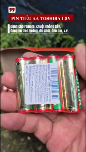 Pin tiểu AA 1.5V TOSHIBA Heavy Duty - Hàng chính hãng