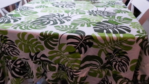 Shafiyyah.sarban Taplak Meja Makan Rempel/Rumbai 6 Kursi