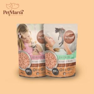 PetMarra Natural Meat Loaf Kitten Cat Wet Food Pouch up to Ages 12 Months Ocean fish Tuna Flavor 80g BUNDLE OF 6