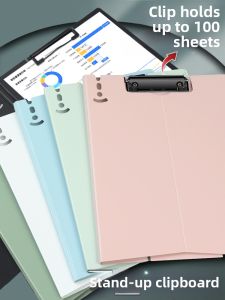 Good | Student Use Writing Pad Wall-mounted Thick Plastic Writing Board Menu Holder Vertical File Organizer