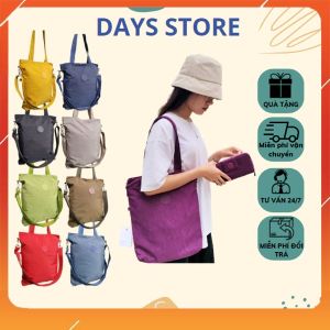 Túi Tote Cao Cấp Chất Liệu Vải Dù Chống Nước Kèm Quai Đeo Chéo Kích Thước 37x31x6cm (ảnh thật)