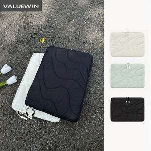 Casual Laptop Sleeve for MacBook 13-14 Inch Lightweight Shockproof Case with Zipper Closure Polyester Lined Office/ tablet Bag