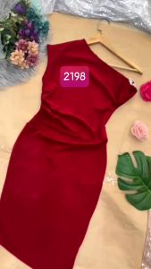 MyDu Sale | Váy Ôm Dự Tiệc MS 2198 – Thiết Kế Trễ Vai Cách Điệu Sang Trọng