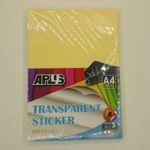 Aplus A4 Transparent sticker (LASER PRINT) PRICE FOR 1PCS
